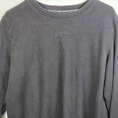 NUVO Men's Medium Black Long Sleeve Pullover - Thumbnail 3