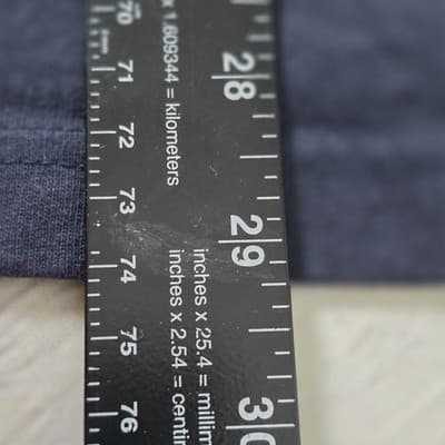Carhartt Men's Large Loose Fit Navy Blue Round Neck Pocket Logo Shirt - Thumbnail 9