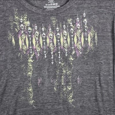 Wrangler ROCK 47 Women's XXL Gray Short Sleeve T-Shirt - Thumbnail 2