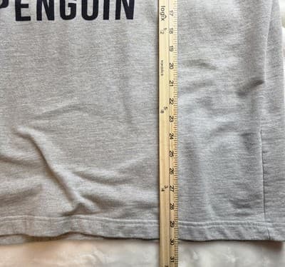Original Penguin Men's XXL Grey Logo Print Pullover Hoodie - Thumbnail 7