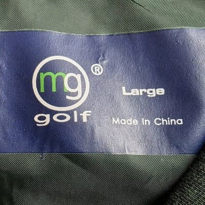 Mg Gold Men's Large Green V-Neck Long Seeve Pullover - Thumbnail 3