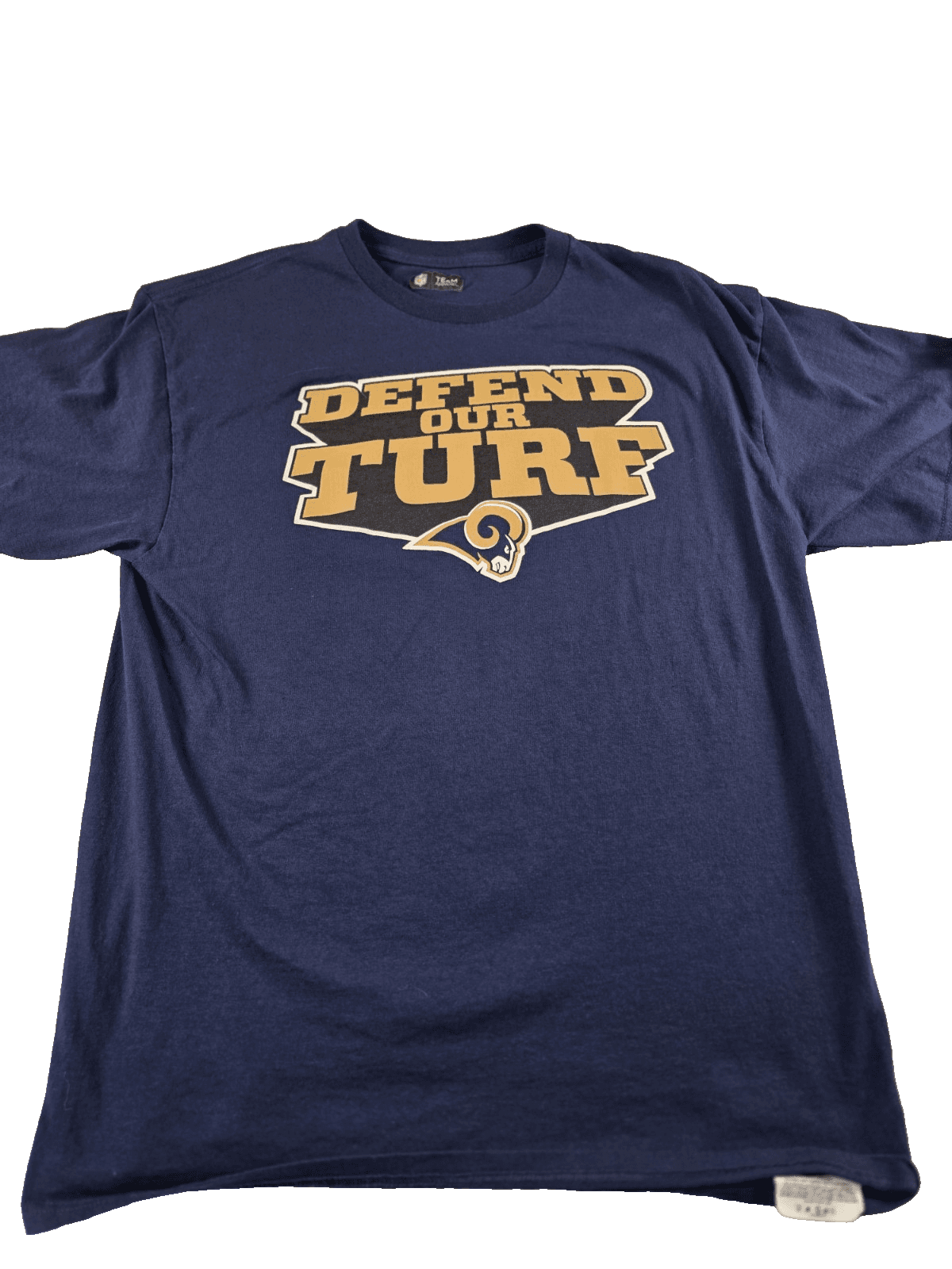 Los Angeles Rams Men's Large Dark Blue " Defend Our Turf " T-Shirt - Image 1