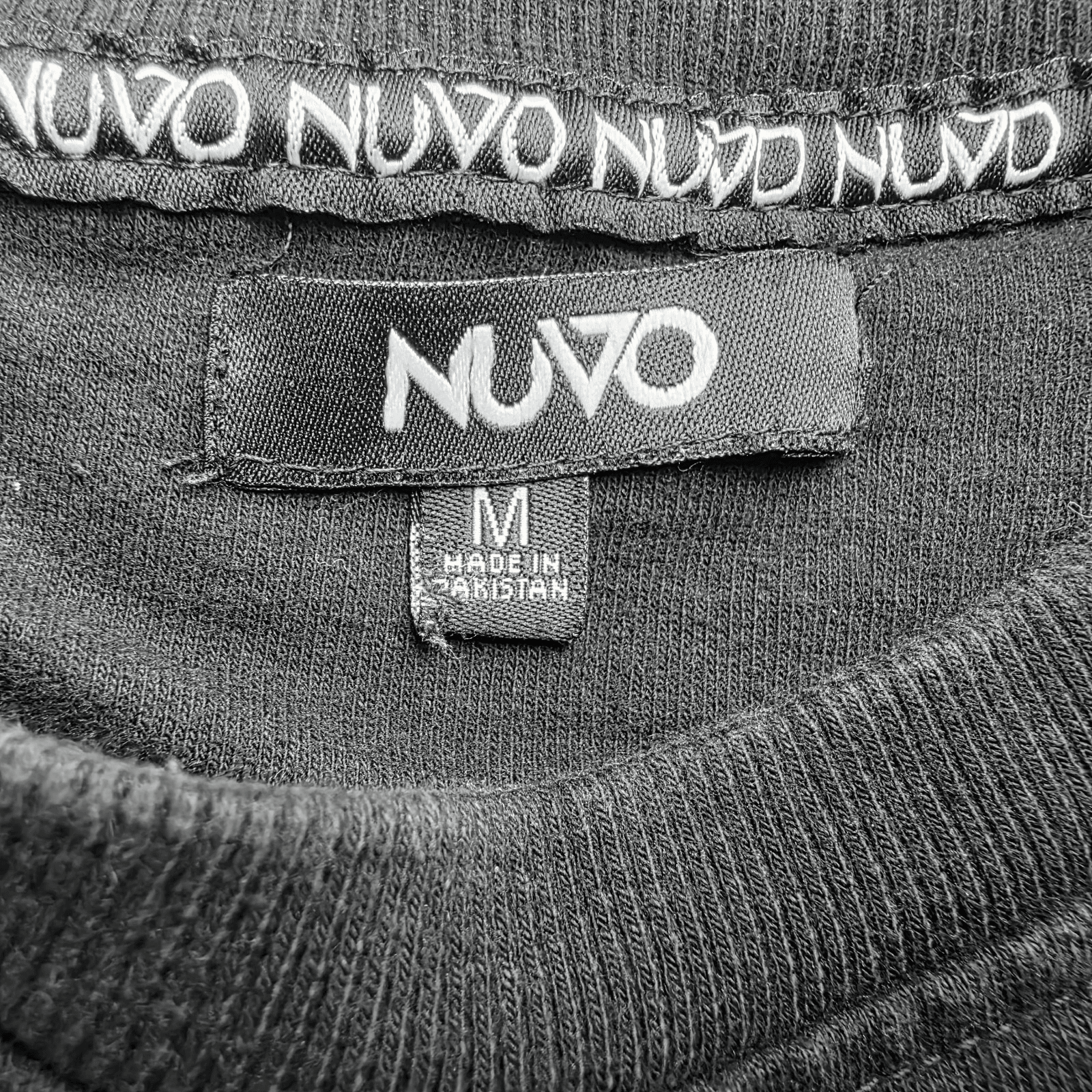 NUVO Men's Medium Black Long Sleeve Pullover - Thumbnail 8