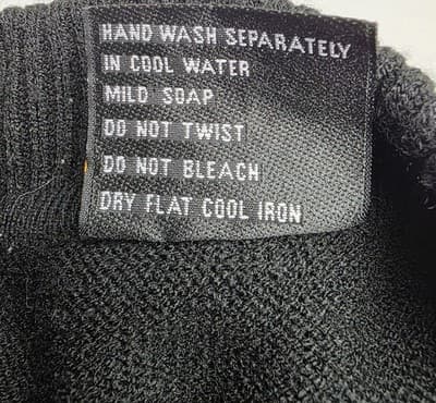 Vintage Bergati Men's Large Cable Knit Black Sweater RN# 87932 - Thumbnail 3