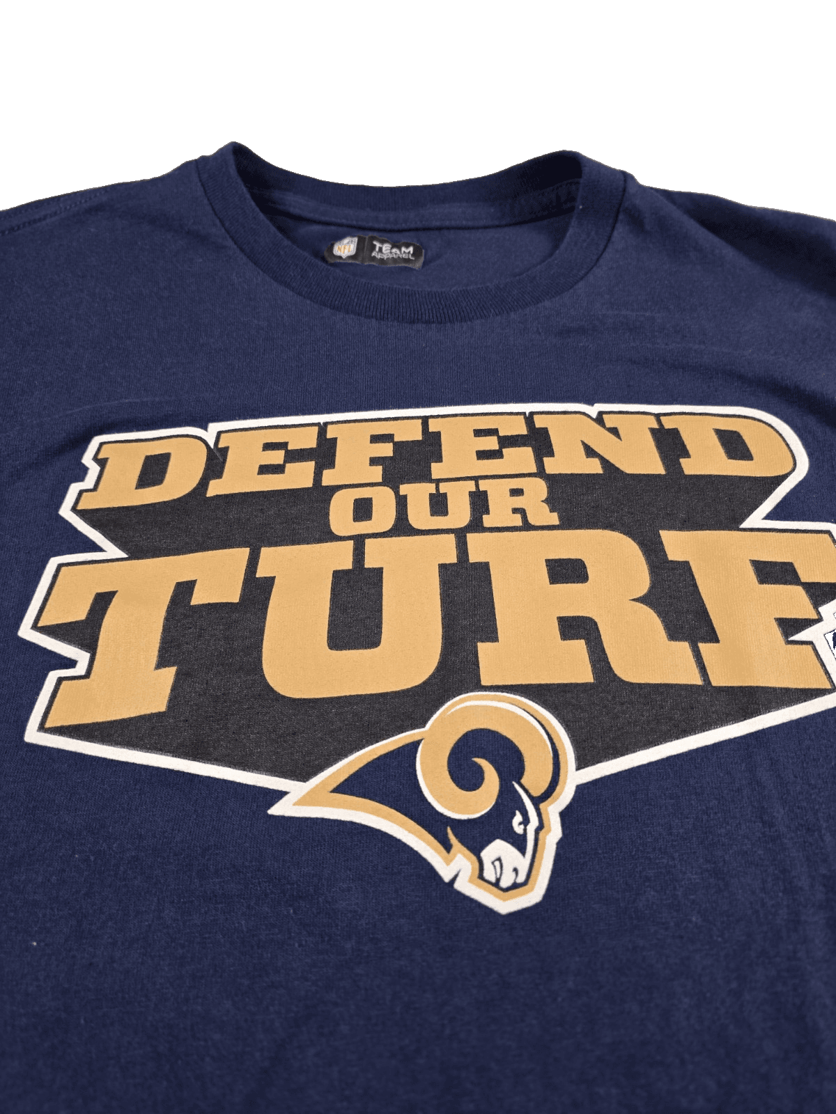 Los Angeles Rams Men's Large Dark Blue " Defend Our Turf " T-Shirt - Thumbnail 2