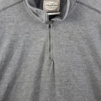 Flag & Anthem Men's XXL Dark Grey 1/4 Zip Pullover - Thumbnail 3