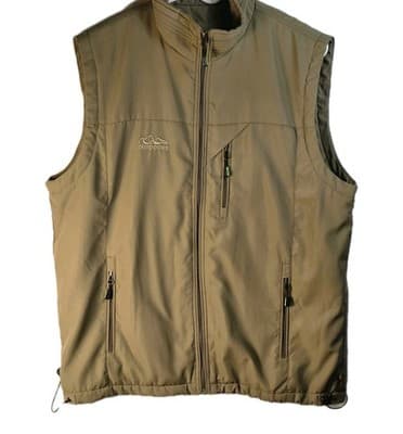 Mens XXL Tan Sleeveless Mesh Lined Best - Image 1