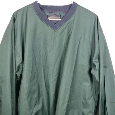 Forresters Outerwear Men’s XXL Green V-Neck Golf Windbreaker - Thumbnail 2