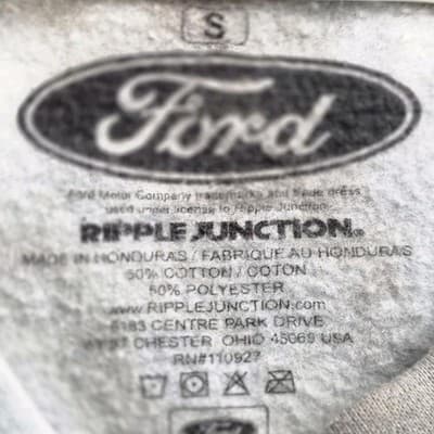 Ford Size Small Blur / Gray Tie Dyed Graphic Long Sleeve Sweatshirt - Thumbnail 3