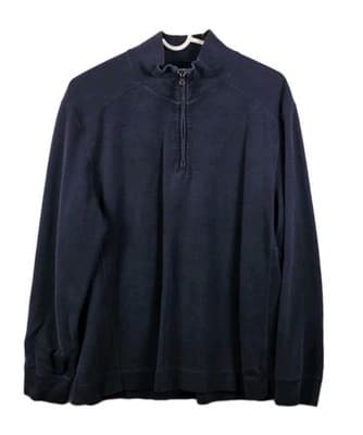 Calvin Klein Mens Large Black 1/4 Zip Pullover - Image 1