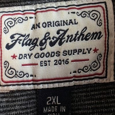 Flag & Anthem Men's XXL Dark Grey 1/4 Zip Pullover - Thumbnail 2