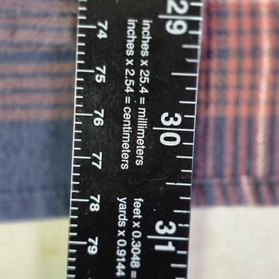 Wrangler Men's XXL Plaid Long Sleeve Button Up Shirt * Flawed* - Thumbnail 9