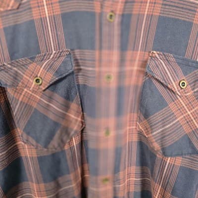 Wrangler Men's XXL Plaid Long Sleeve Button Up Shirt * Flawed* - Thumbnail 3