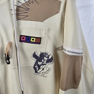 Demolition Men's XL Tan Multicolored Full Zip Jacket - Thumbnail 4