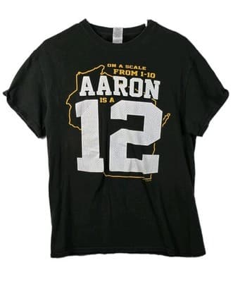 Green Bay Packers Women’s Medium Green-White Aaron Rodgers Short Sleeve Shirt - Thumbnail 3