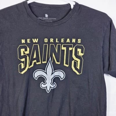 New Orleans Men's Large Black New Orleans Saints Tee Shirt - Thumbnail 2