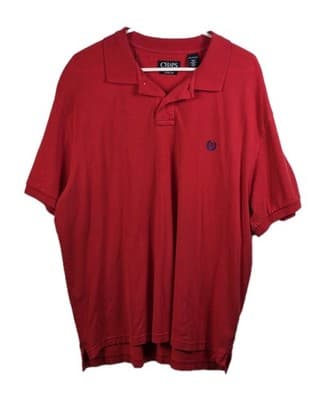 Chaps Men's XXL Red Polo Short Sleeve Golf Shirt - Image 1