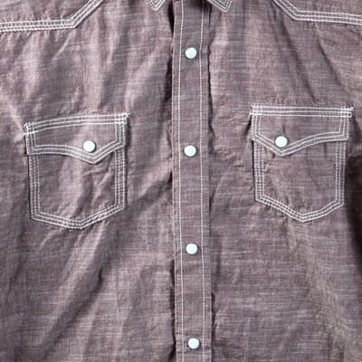 Red River Outfitters Women's XXl Brown Pearl Snaps Long Sleeve Shirt - Thumbnail 2