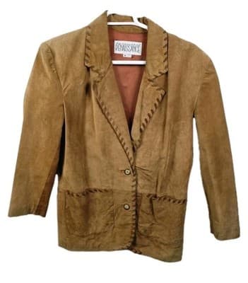 Vintage Renaissance Women's Medium Brown Leather Jacket - Image 1