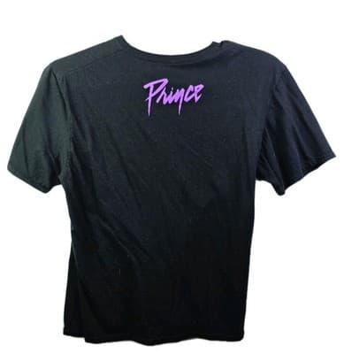 Prince "Purple One Logo" Unisex Large Black Short Sleeve T-Shirt RN93846 - Thumbnail 5