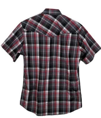 Rodeo Clothing Co Men's Small Red Plaid Western Pearl Snap Long Sleeve Shirt - Thumbnail 10