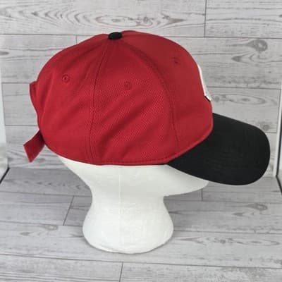 MLB Cincinnati Reds Baseball Cap Red And Black Snap Back Adjustable Cap - Thumbnail 4
