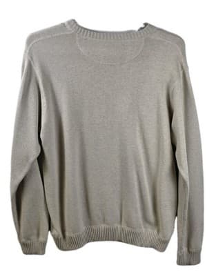 Vintage Eddie Bauer Men's XXL Beige Cotton Pullover Sweater - Thumbnail 2