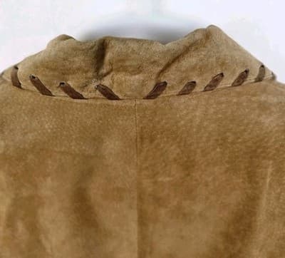 Vintage Renaissance Women's Medium Brown Leather Jacket - Thumbnail 7