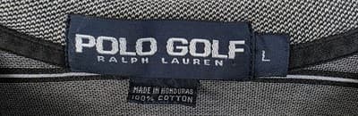 Polo Ralph Lauren Golf Men’s Large Gray & Black Striped Shirt - Thumbnail 4