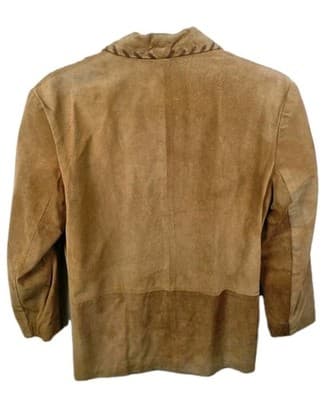 Vintage Renaissance Women's Medium Brown Leather Jacket - Thumbnail 8