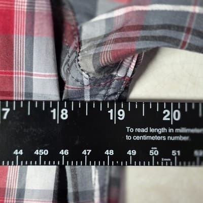 Rodeo Clothing Co Men's Small Red Plaid Western Pearl Snap Long Sleeve Shirt - Thumbnail 8