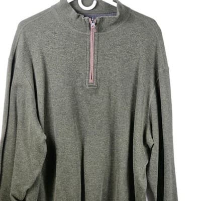 Daniel Cremieux Medium Olive Sweater with Elbow Patches - Thumbnail 2