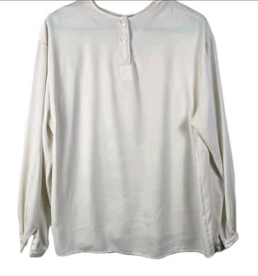 Liz Claiborne Women’s Size 10 Ivory Long Sleeve Pullover - Thumbnail 6