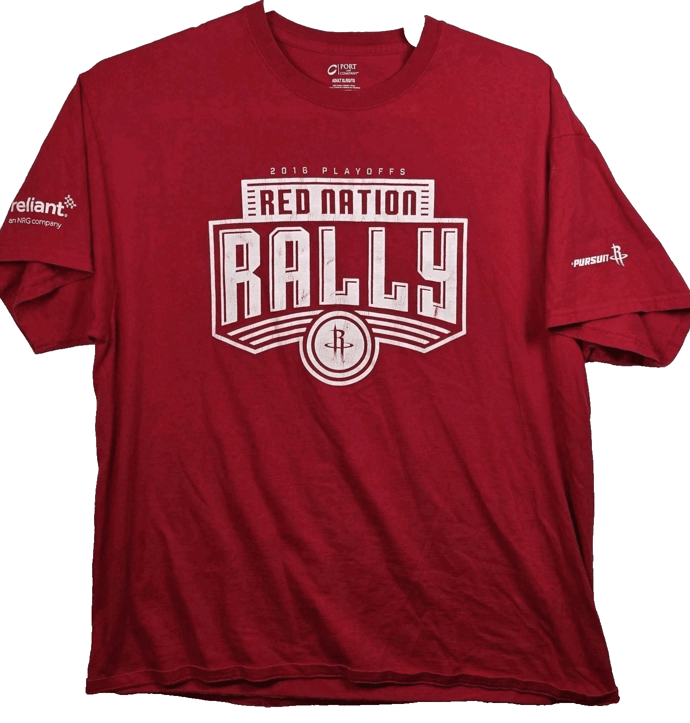 Port Authority Houston Rockets Men's XL Red Rally T-Shirt - Image 1