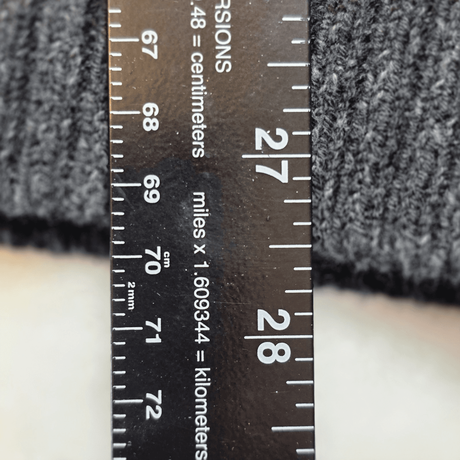 Izod Mens Medium Dark Grey Long Sleeve Pullover - Thumbnail 7