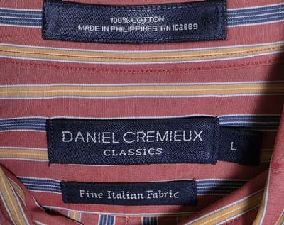 Daniel Cremieux Men's Large Tartan Long Sleeve Button Down Shirt - Thumbnail 3