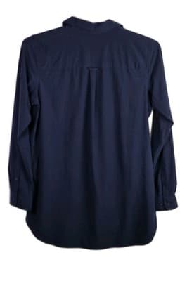 Duluth Trading Women's Medium Navy Blue Long Sleeve Button Down Shirt - Thumbnail 5