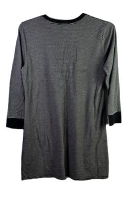 Lauren Ralph Lauren Women's XL Black & White Stripe Pajama Shirt - Thumbnail 6