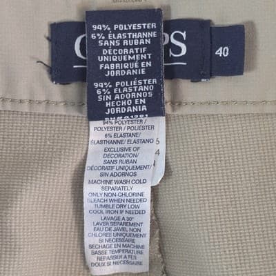 Chaps Men's 40 Tan Cargo Stretch Performance Golf Shorts - Thumbnail 5