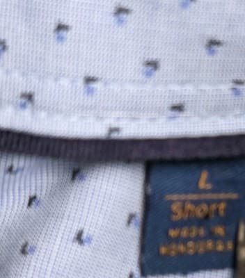 Fairlane Men's Large Blue Plaid No Stretch Long Sleeve Button Down Shirt - Thumbnail 5
