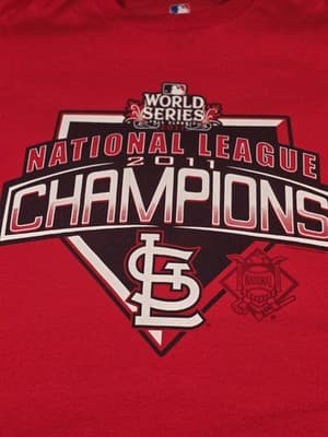 2011 St Louis Cardinals NL Champions Unisex Large T-Shirt - Thumbnail 2