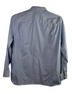 Fairlane Men's Large Blue Plaid No Stretch Long Sleeve Button Down Shirt - Thumbnail 6