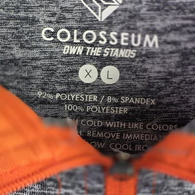 Colosseum Oklahoma State Cowboys Adult XL Gray 1/4" Zip Long Sleeve Pullover - Thumbnail 4