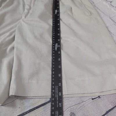 Polo Golf Ralph Lauren Men's 32 Beige Linen- Silk Blend Khaki Shorts - Thumbnail 8