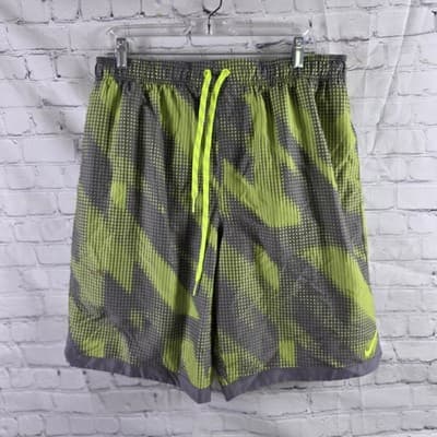 Nike Men’s XL Horizon Volley Swim Shorts Lime/Gray Ness 8448 - Thumbnail 2