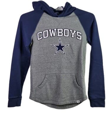 Dallas Cowboys Adult Small Blue & Gray Hoodie Sweatshirt - Image 1
