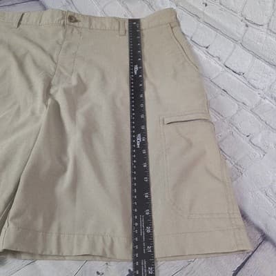 Chaps Men's 40 Tan Cargo Stretch Performance Golf Shorts - Thumbnail 8