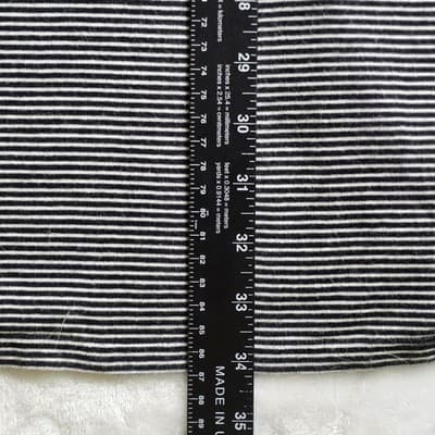 Lauren Ralph Lauren Women's XL Black & White Stripe Pajama Shirt - Thumbnail 7
