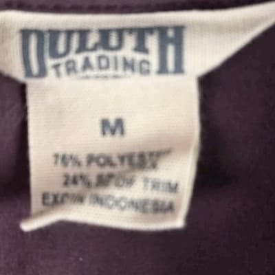 Duluth Trading Flexcellence Womens Large Maroon Long Sleeve Button Down - Thumbnail 3