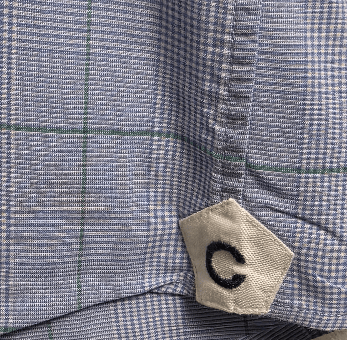 Daniel Cremieux Classics Men's Medium Madras Grey Button Down Long Sleeve Shirt - Thumbnail 4
